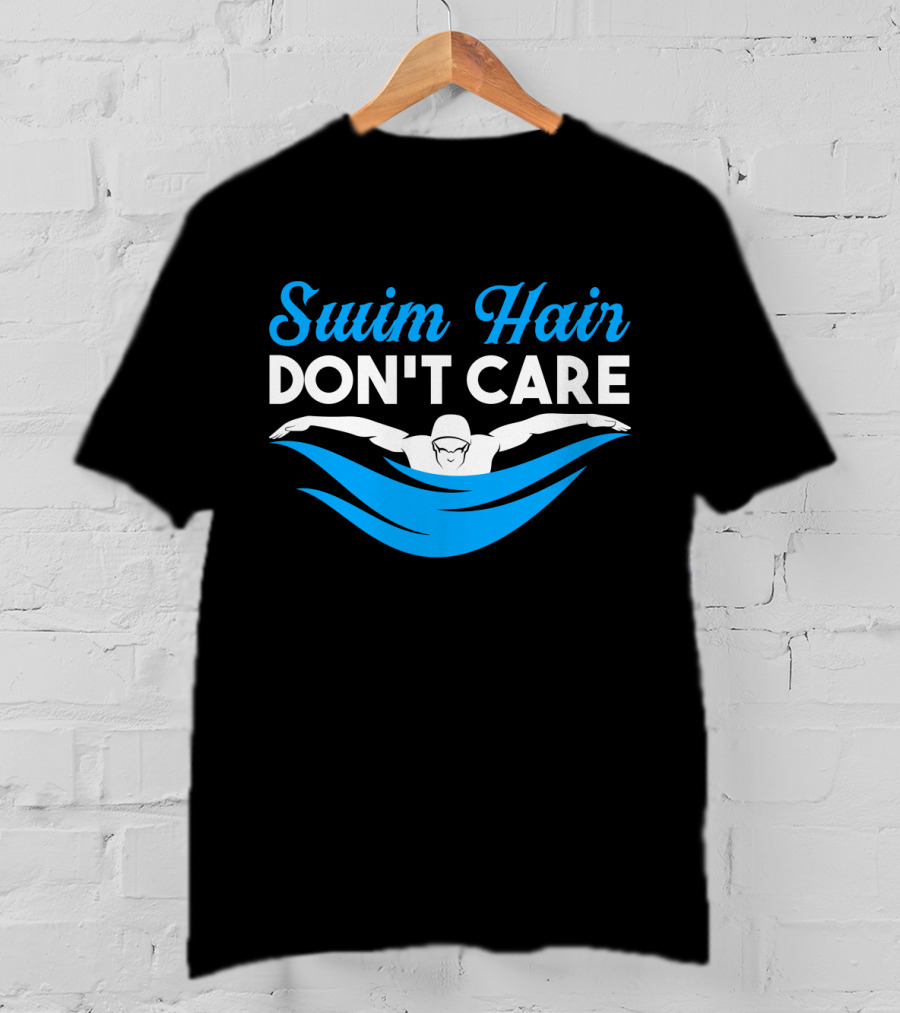 Swim Hair Don't Care Competitive Wave T-Shirt
