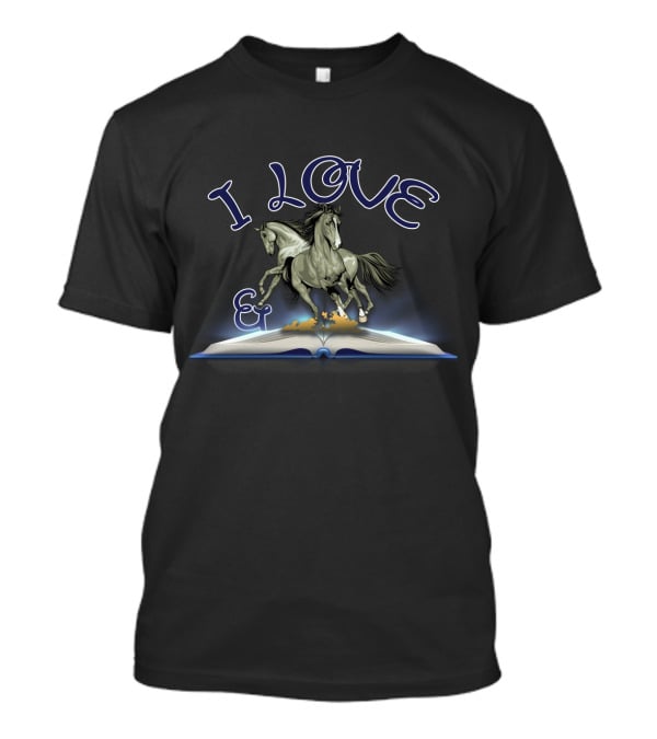 I Love Books And Horses T-Shirt