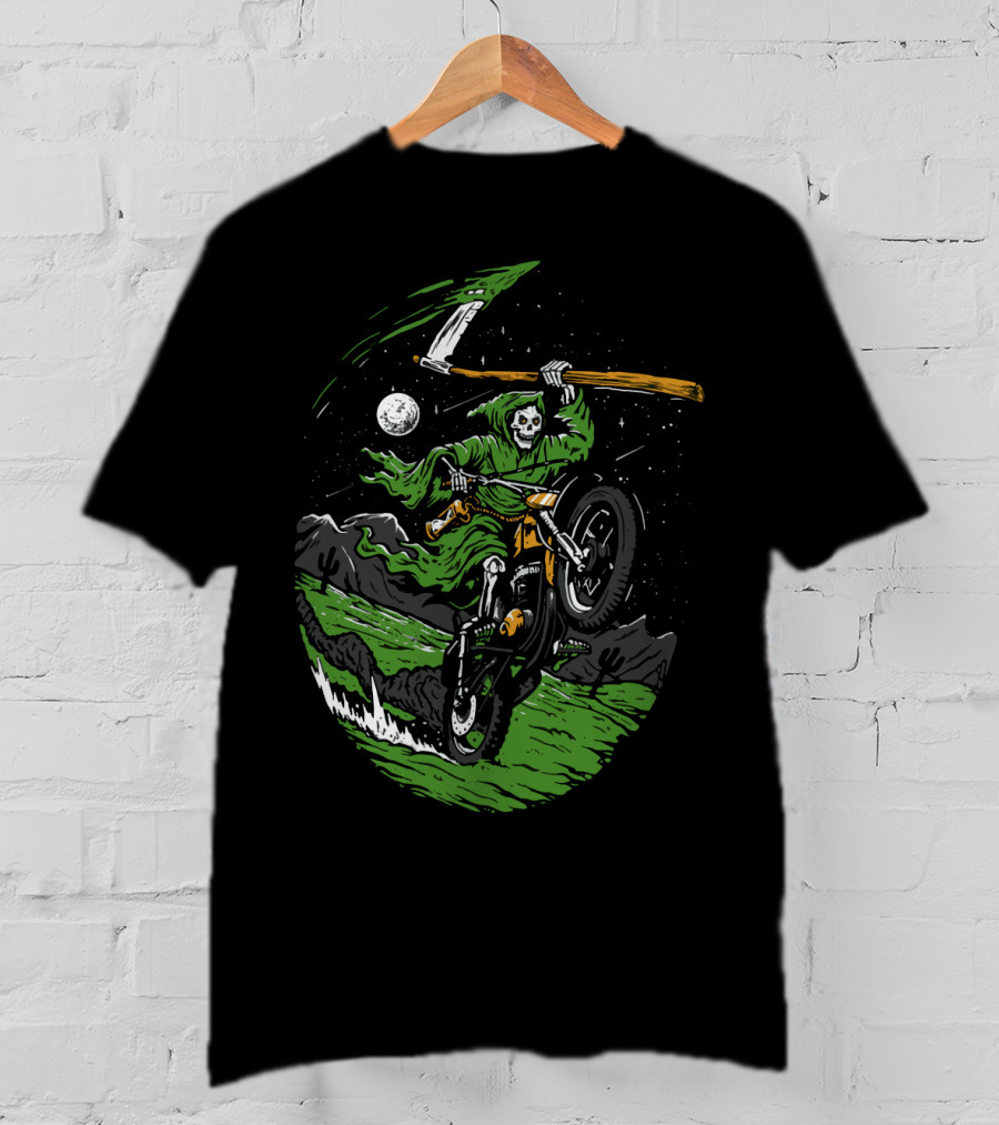 Goblin Ride Motor Cross Reaper Night Adventure T-Shirt