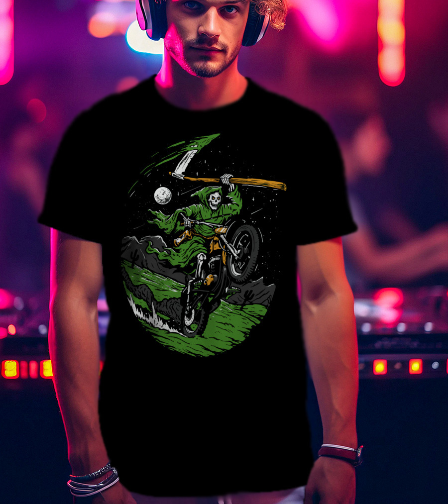 Goblin Ride Motor Cross Reaper Night Adventure T-Shirt