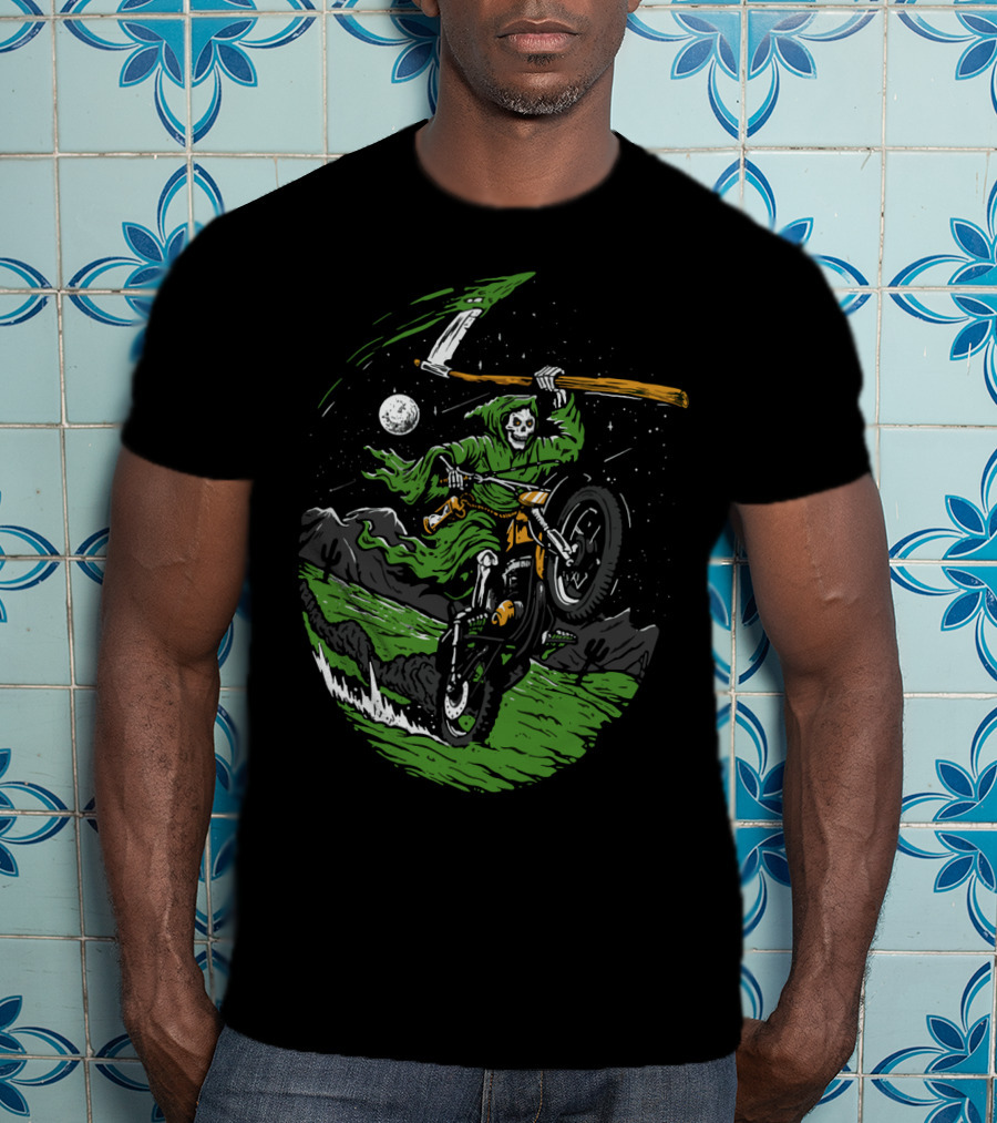 Goblin Ride Motor Cross Reaper Night Adventure T-Shirt