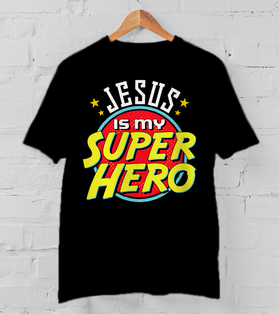 Jesus Is My Superhero Vintage Comic T-Shirt