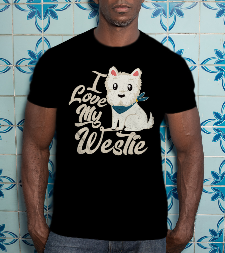 I Love My Westie Cute Dog T-Shirt