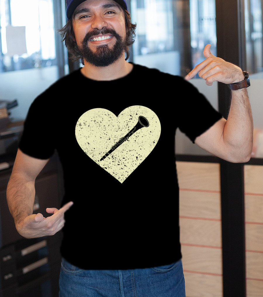 Heart Shaped Love To Play The Oboe Musician T-Shirt