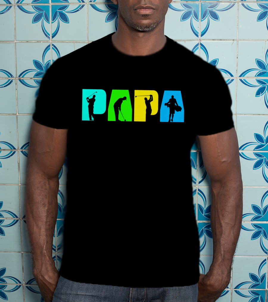 PAPA Retro Golf Silhouette Collection T-Shirt