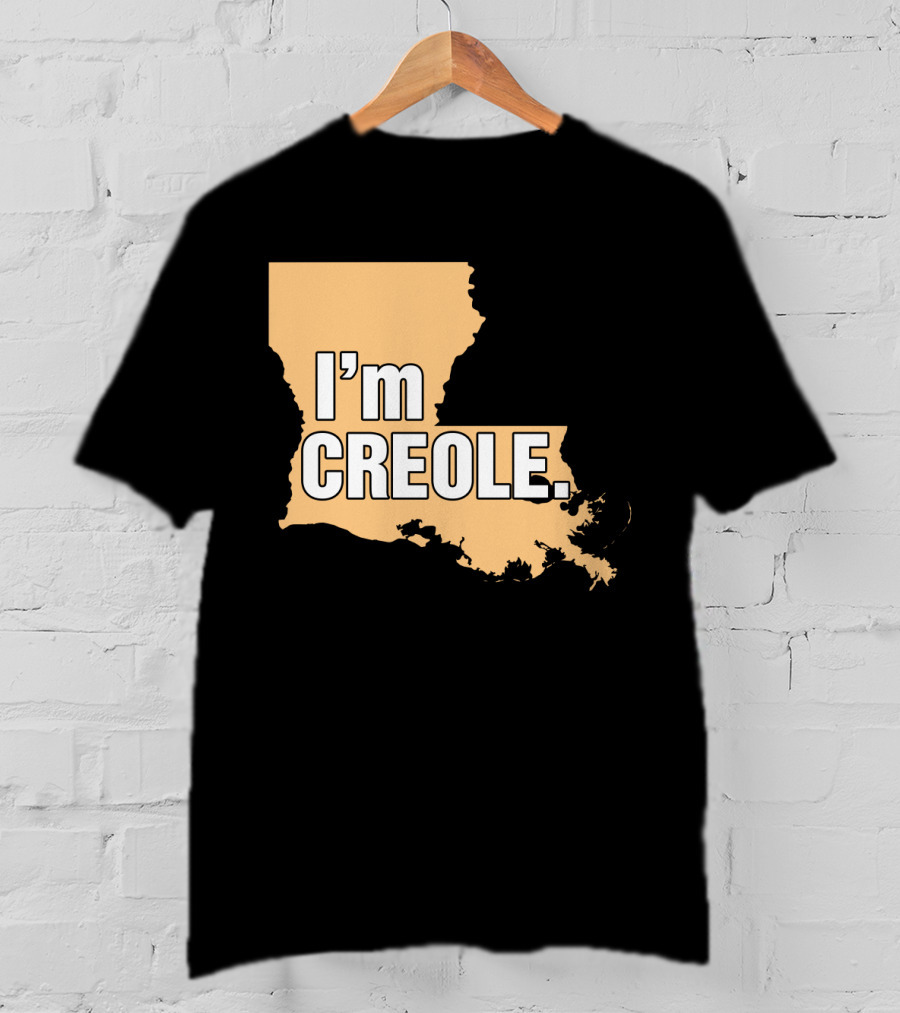 I'm Creole Louisiana Map T-Shirt