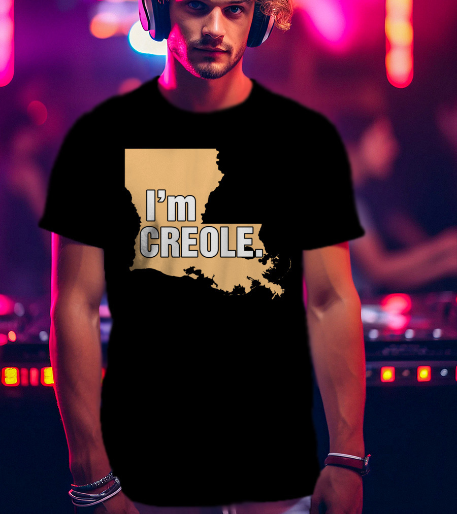 I'm Creole Louisiana Map T-Shirt