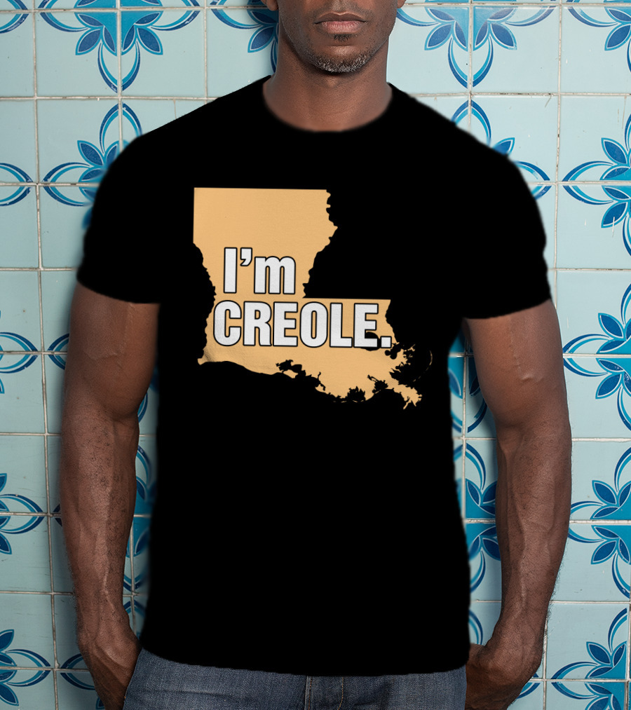 I'm Creole Louisiana Map T-Shirt