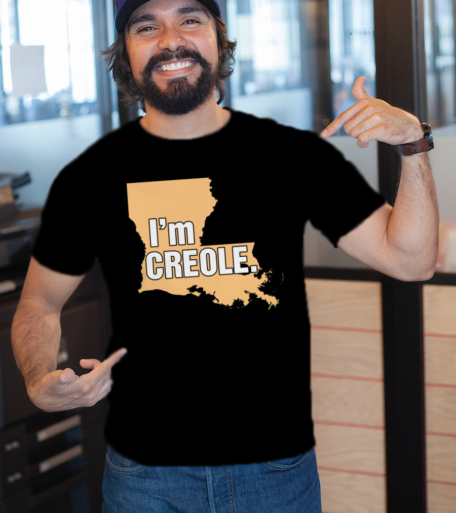I'm Creole Louisiana Map T-Shirt