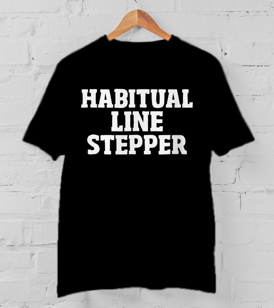 Habitual Line Stepper Text T-Shirt