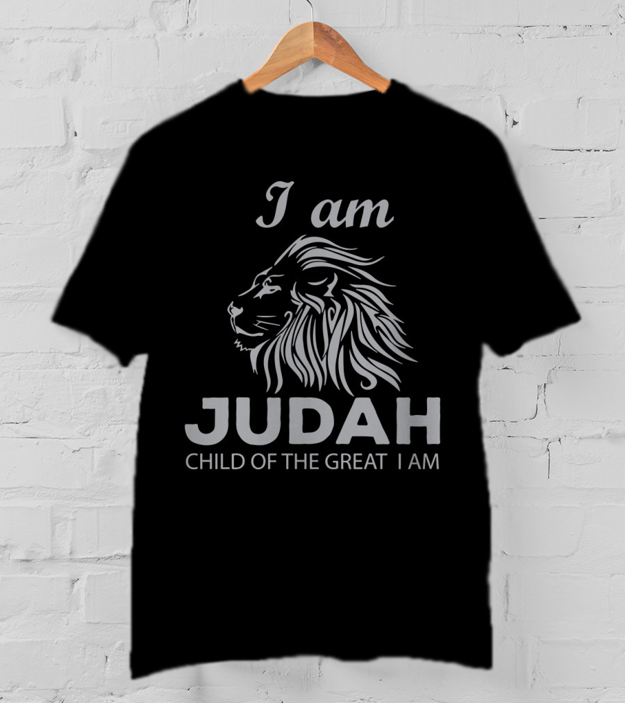 I Am Judah Child Of The Great I Am Lion Head T-Shirt