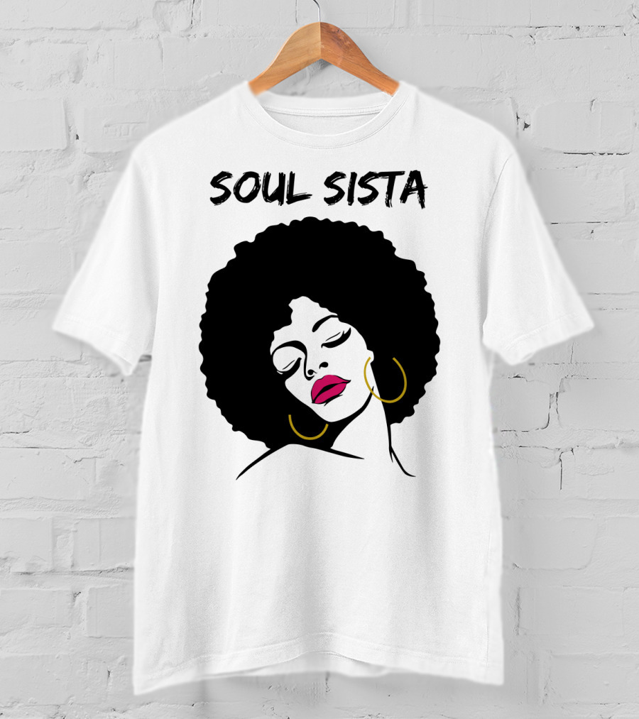 Soul Sista Afro Black Girl Birthday T-Shirt
