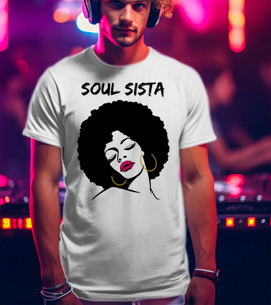 Soul Sista Afro Black Girl Birthday T-Shirt