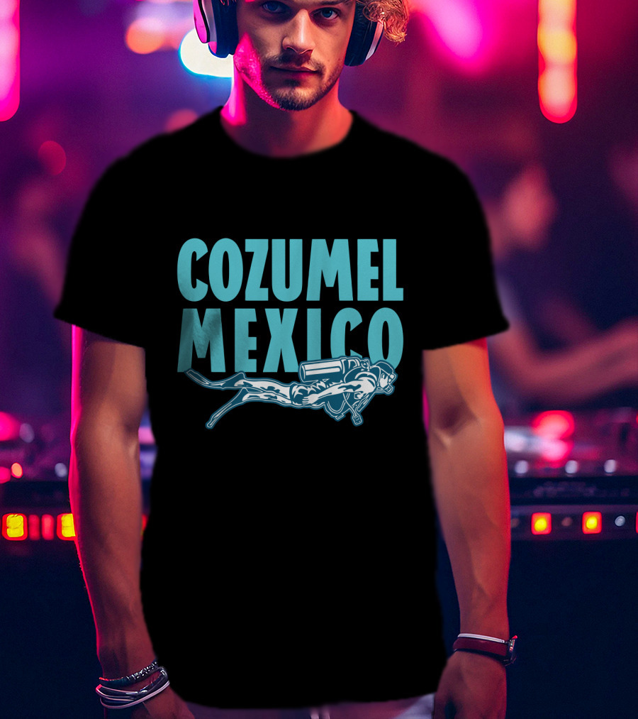 Cozumel Mexico Scuba Diver Adventure T-Shirt