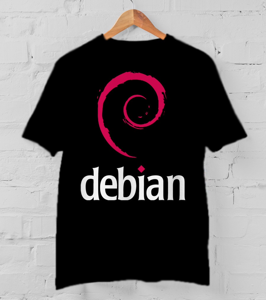 Debian Linux Logo Spiral T-Shirt