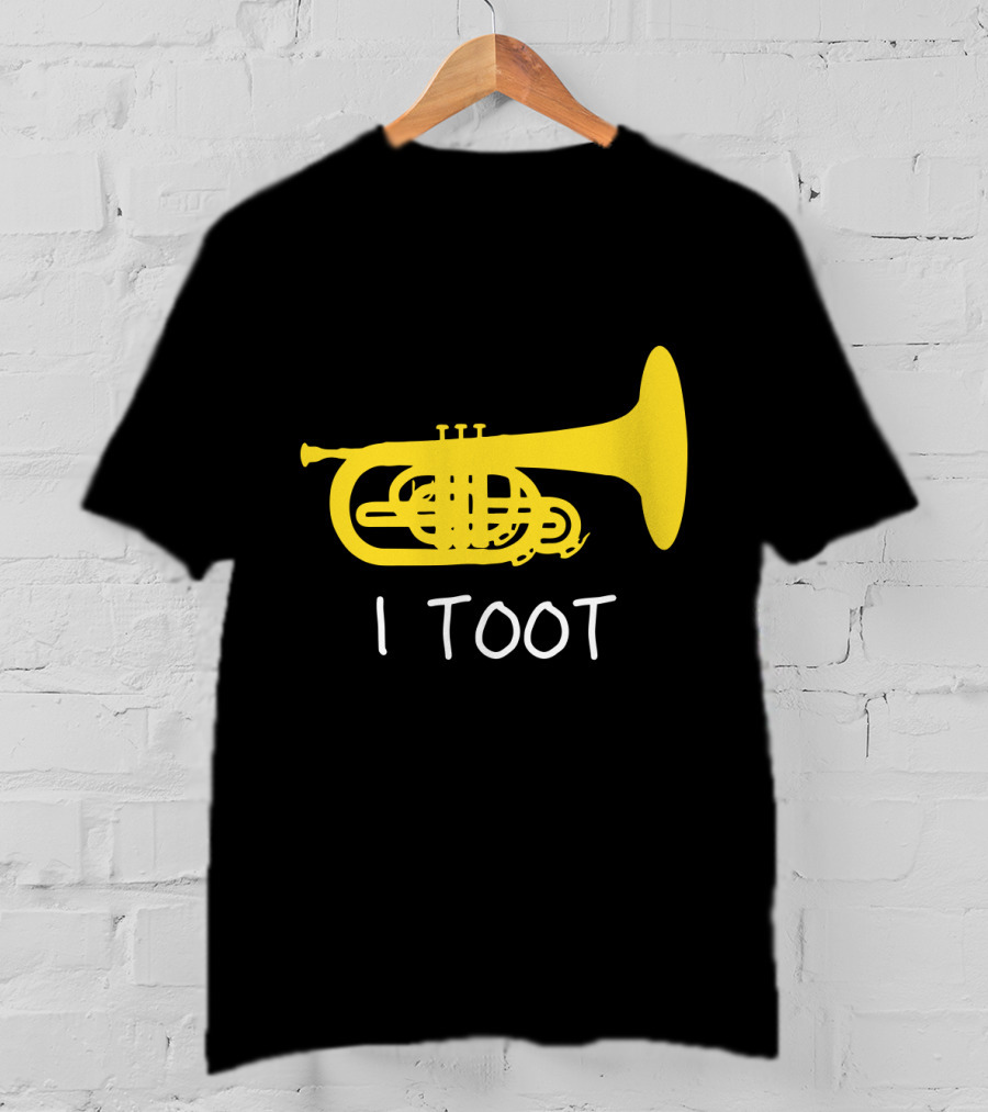 Funny Mellophone I Toot Yellow Instrument T-Shirt