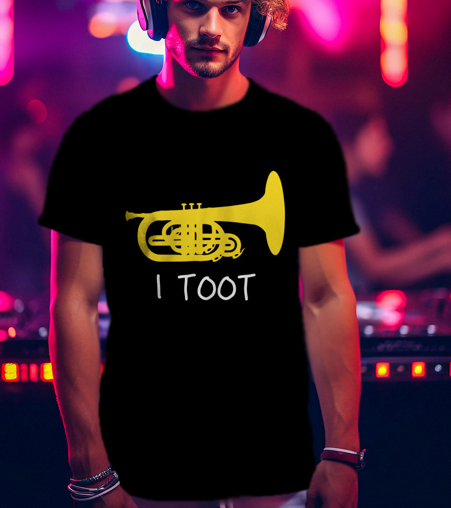 Funny Mellophone I Toot Yellow Instrument T-Shirt