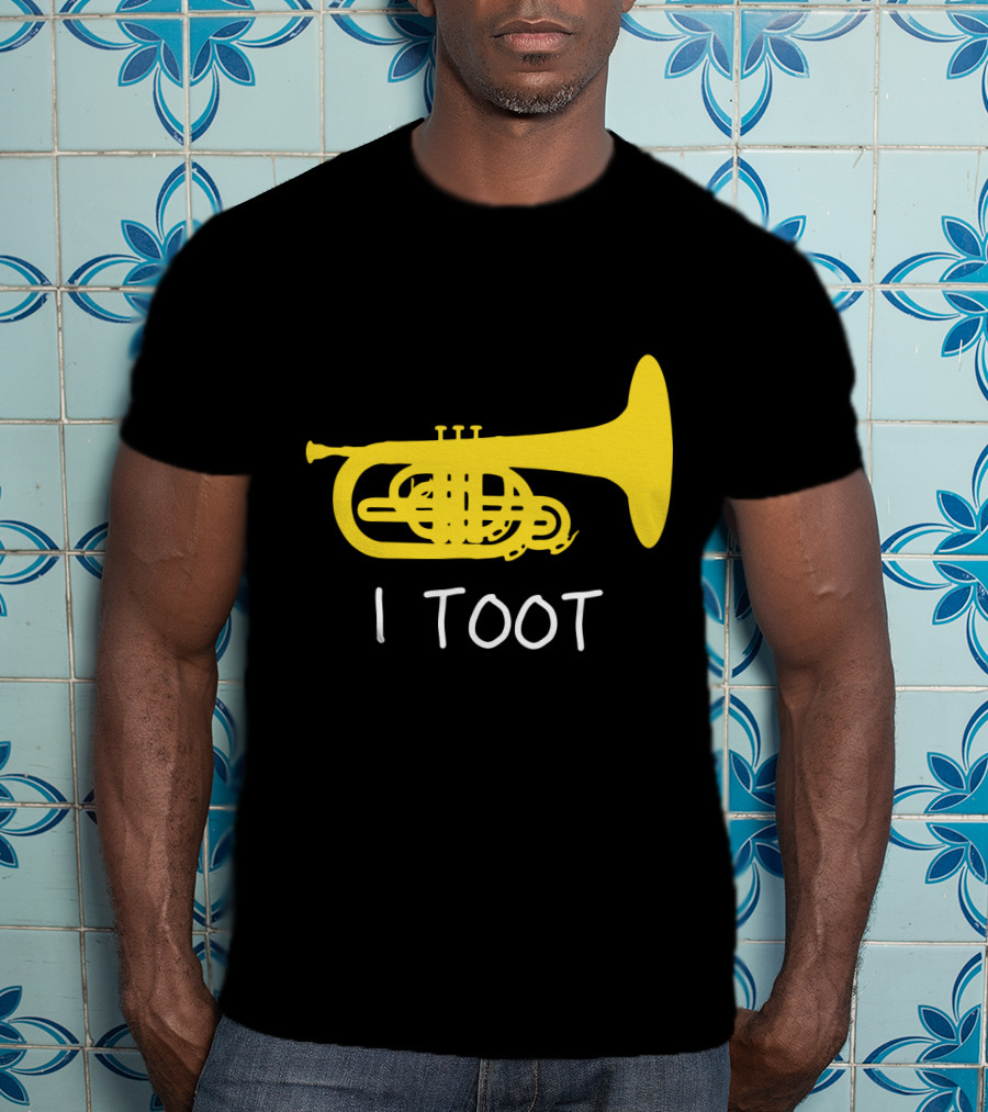 Funny Mellophone I Toot Yellow Instrument T-Shirt