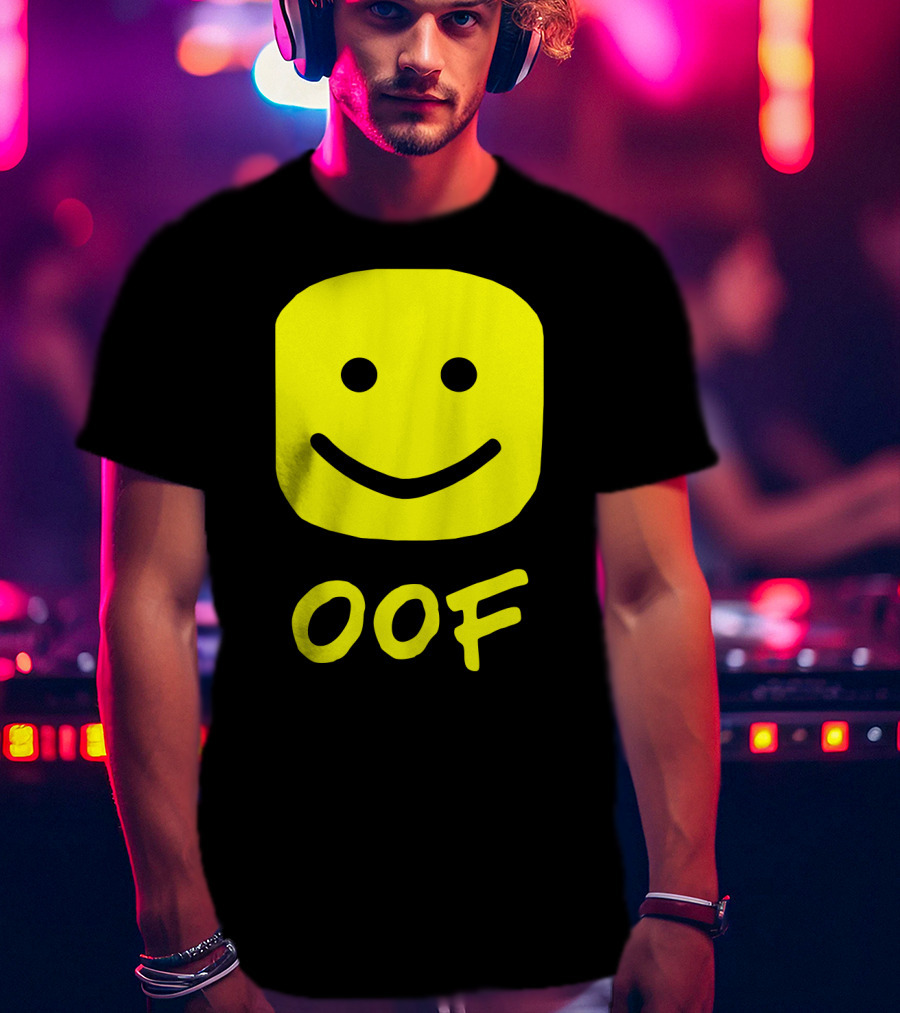 Oof Blox Meme For Non-Noobs With Smiley Face Image T-Shirt