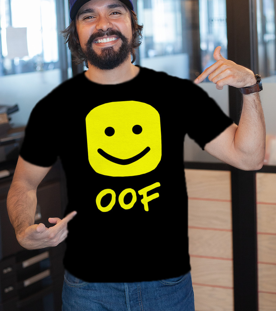 Oof Blox Meme For Non-Noobs With Smiley Face Image T-Shirt