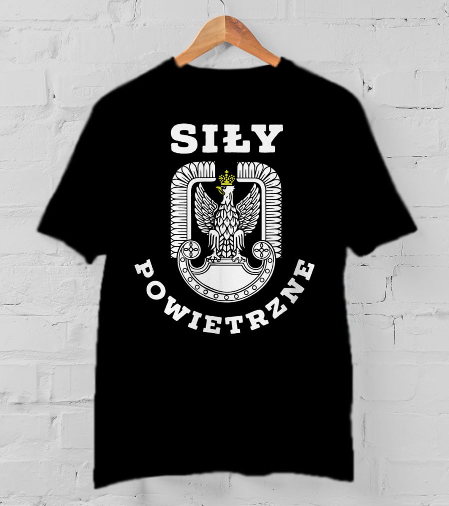 Siły Powietrzne Polish Eagle Walczaca Falcon Hussar Polskie T-Shirt