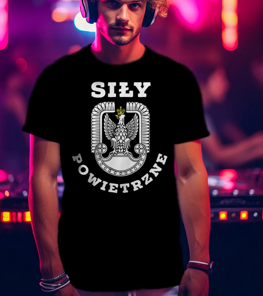Siły Powietrzne Polish Eagle Walczaca Falcon Hussar Polskie T-Shirt