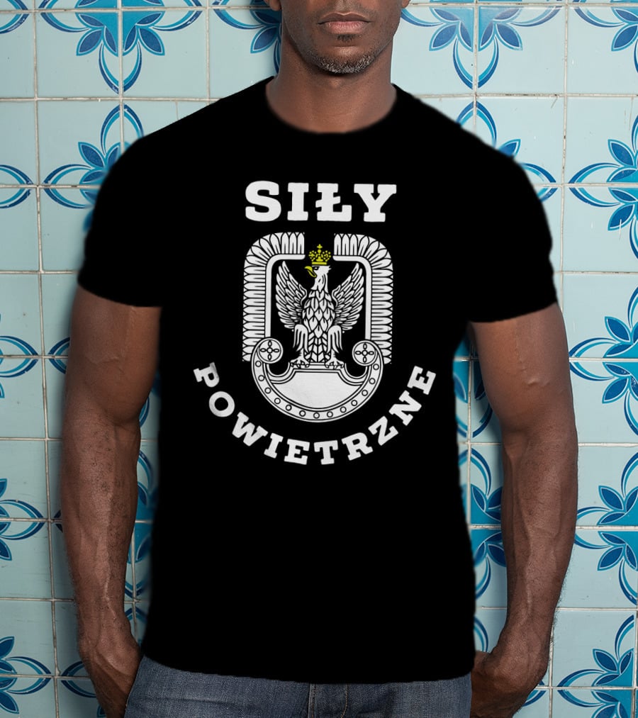 Siły Powietrzne Polish Eagle Walczaca Falcon Hussar Polskie T-Shirt