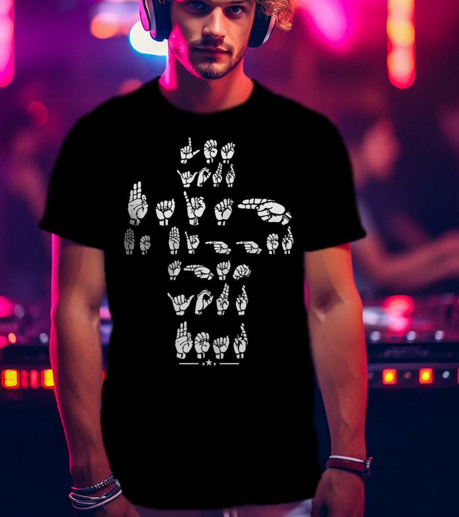 Let Your Faith Be Bigger Than Your Fear ASL Sign Language T-Shirt