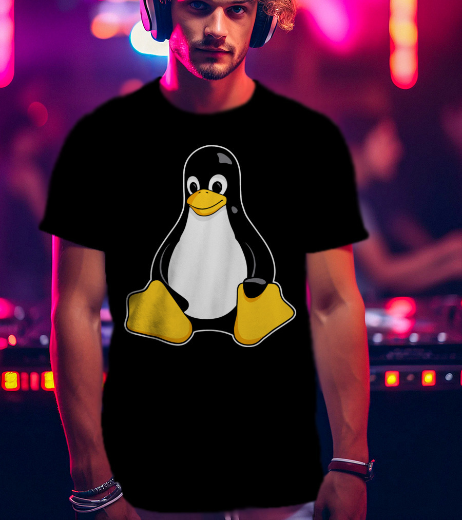 Tux The Penguin Linux Mascot Enhanced Linux Mascot Tux T-Shirt