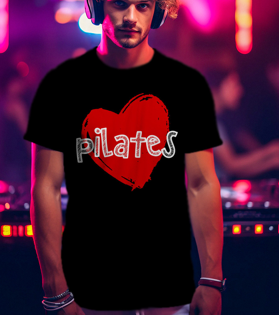 Pilates Love Red Heart T-Shirt