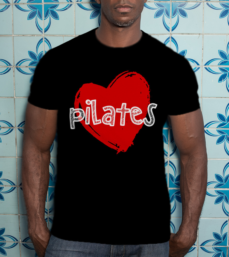 Pilates Love Red Heart T-Shirt