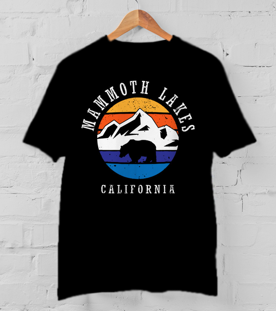 Mammoth Lakes California Bear Mountains Sunset T-Shirt
