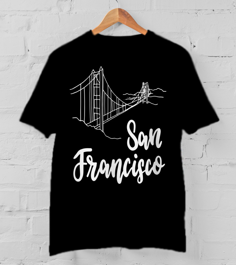 San Francisco Golden Gate Bridge California State T-Shirt