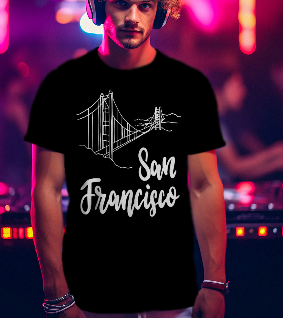 San Francisco Golden Gate Bridge California State T-Shirt