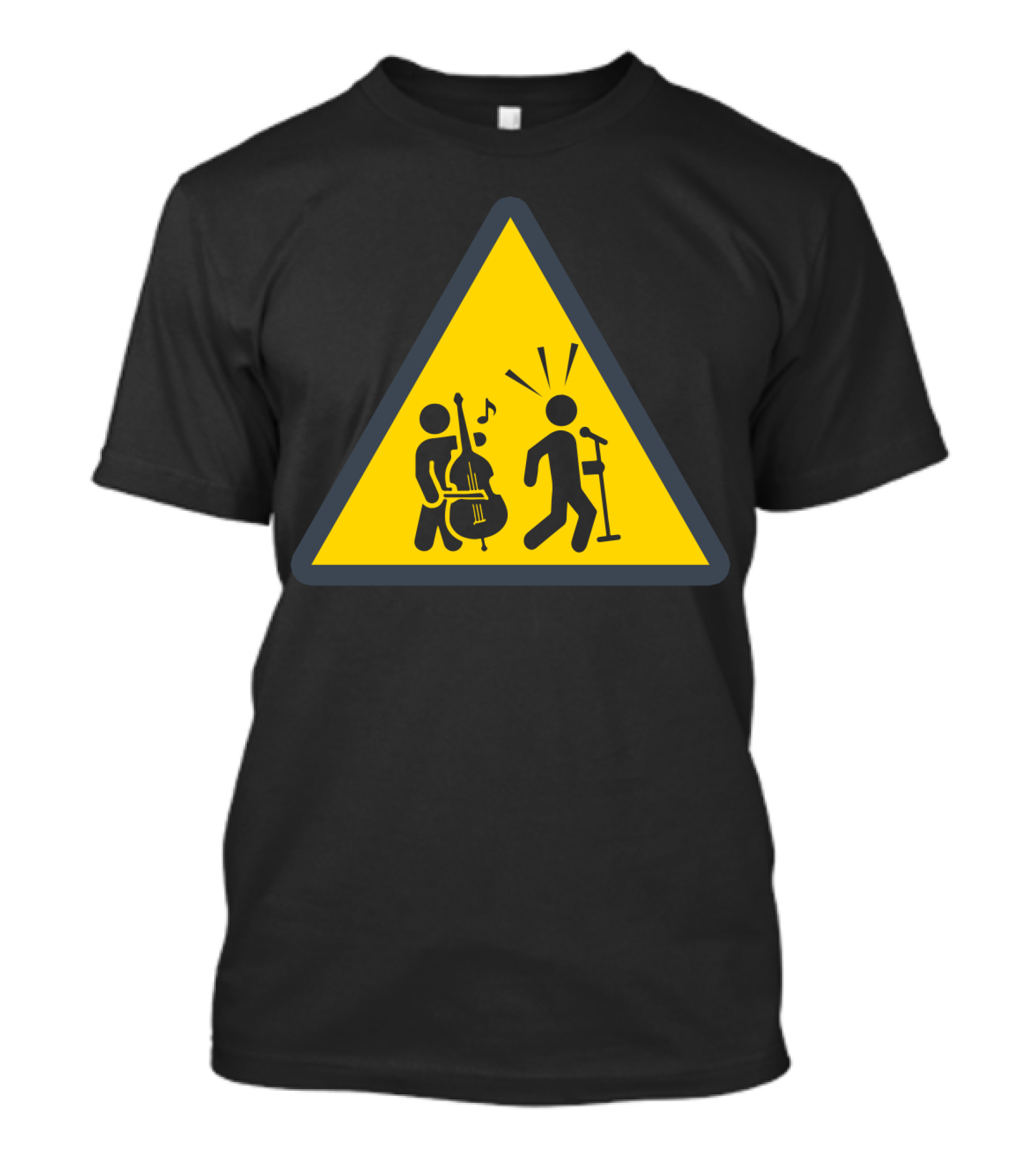 Funny Cello Warning Sign Music Humor T-Shirt