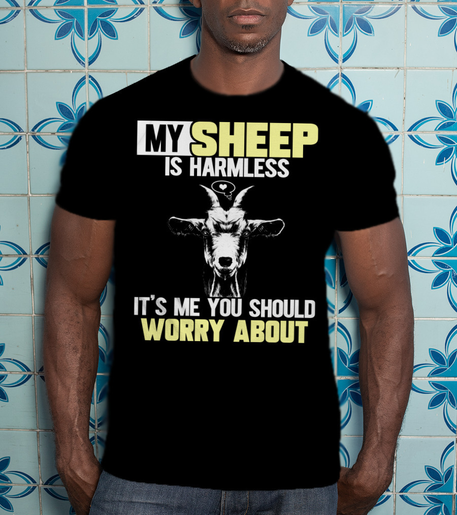 My Sheep Is Harmless It's ME You Should Worry About T-Shirt