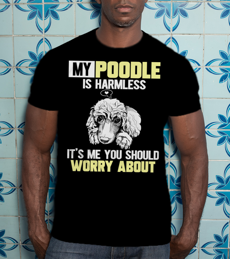 My Poodle Is Harmless It's ME You Should Worry About T-Shirt