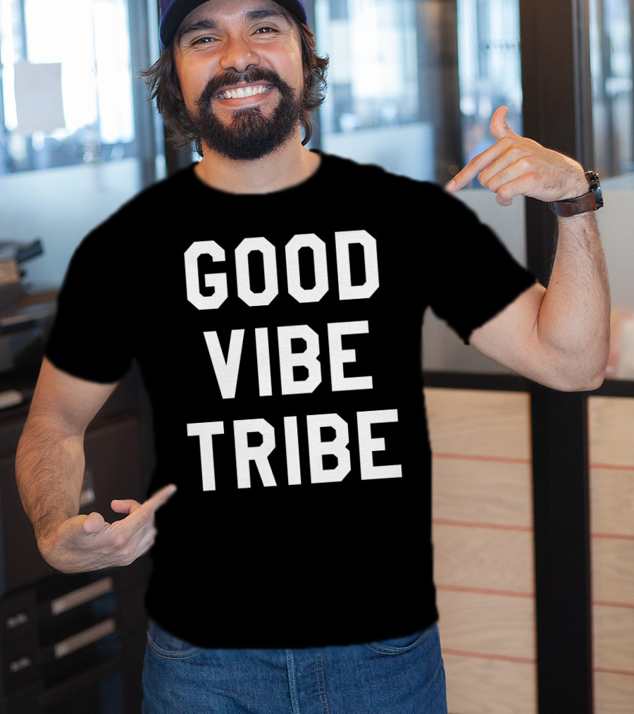 GOOD VIBE TRIBE Varsity-Inspired T-Shirt