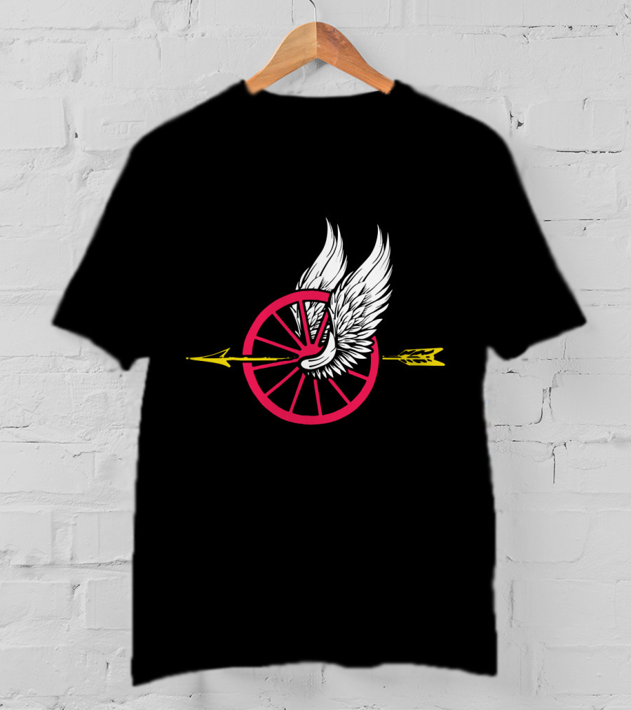 Law Enforcement Motorcycle Unit Wing Wheel And Arrow T-Shirt