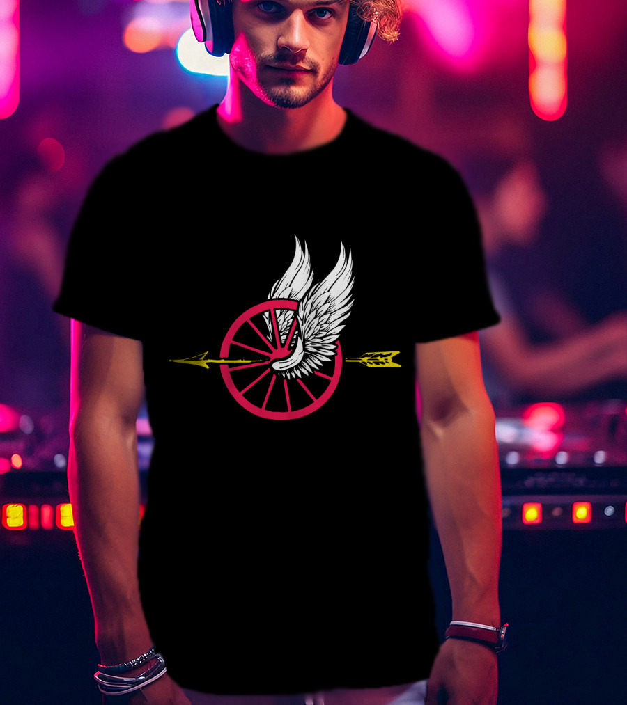 Law Enforcement Motorcycle Unit Wing Wheel And Arrow T-Shirt
