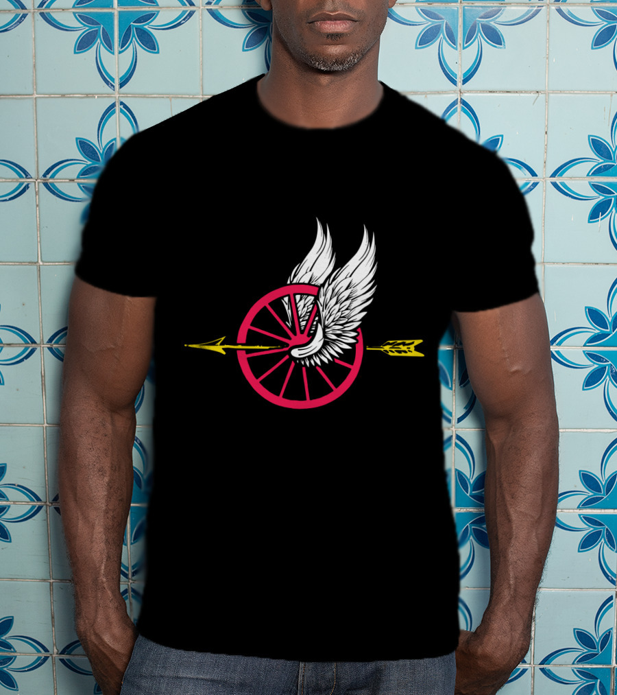 Law Enforcement Motorcycle Unit Wing Wheel And Arrow T-Shirt