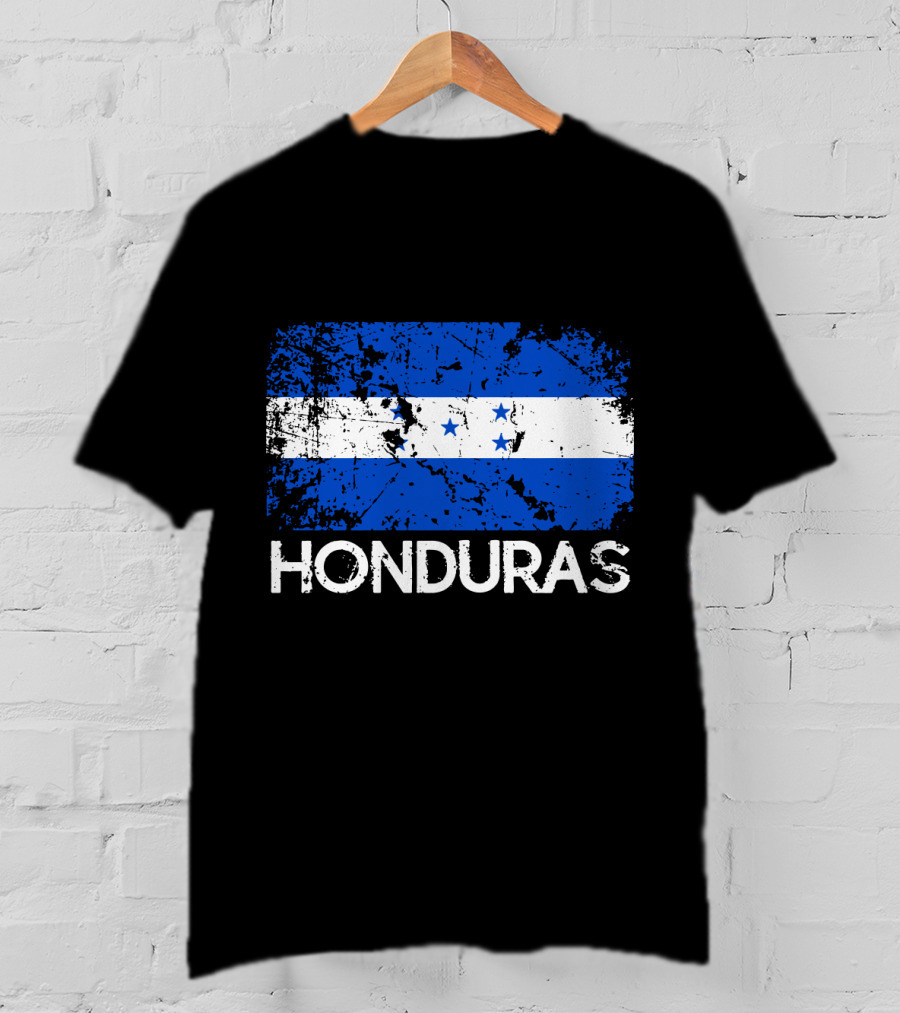 Honduran Flag Vintage Honduras Made In Honduras T-Shirt