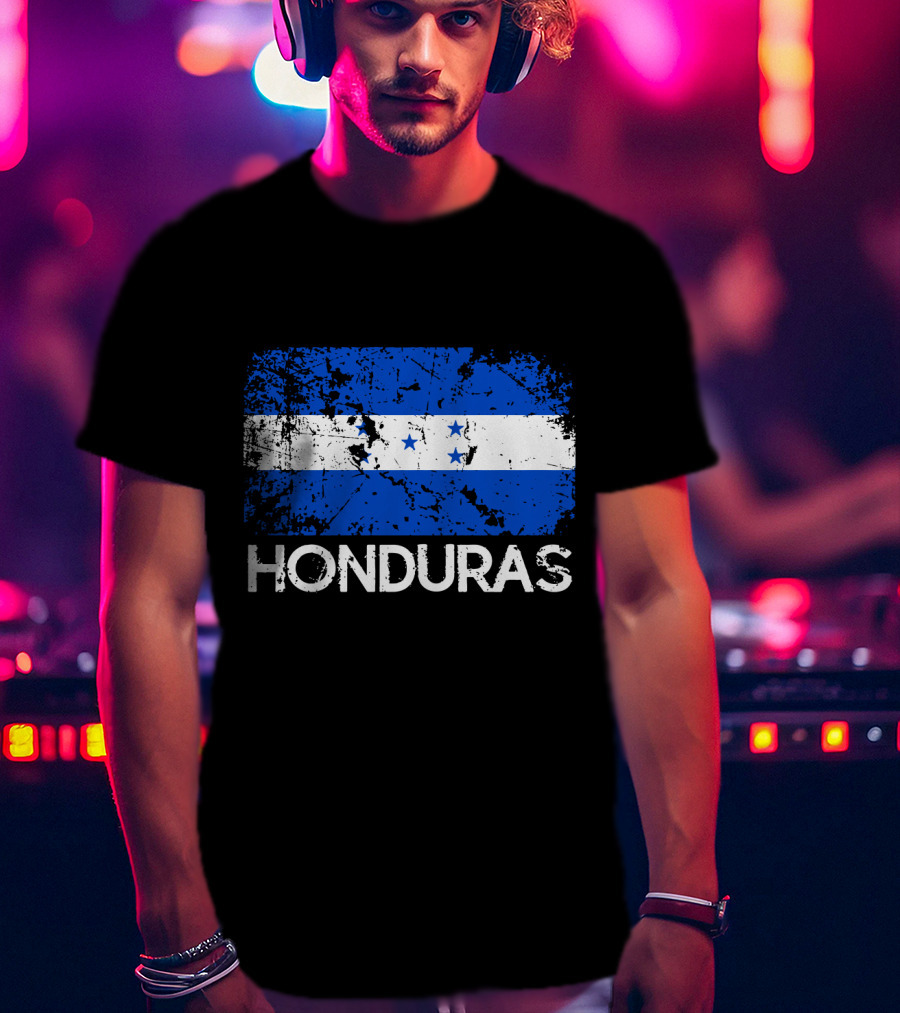 Honduran Flag Vintage Honduras Made In Honduras T-Shirt
