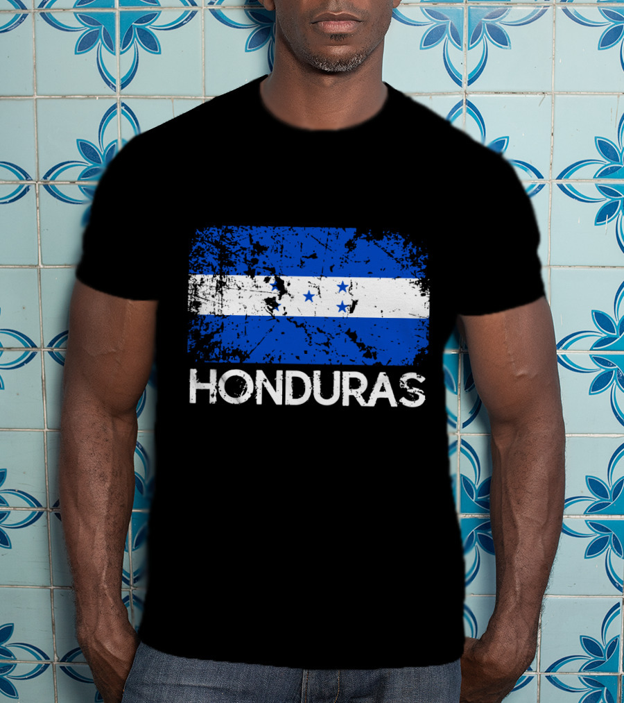 Honduran Flag Vintage Honduras Made In Honduras T-Shirt
