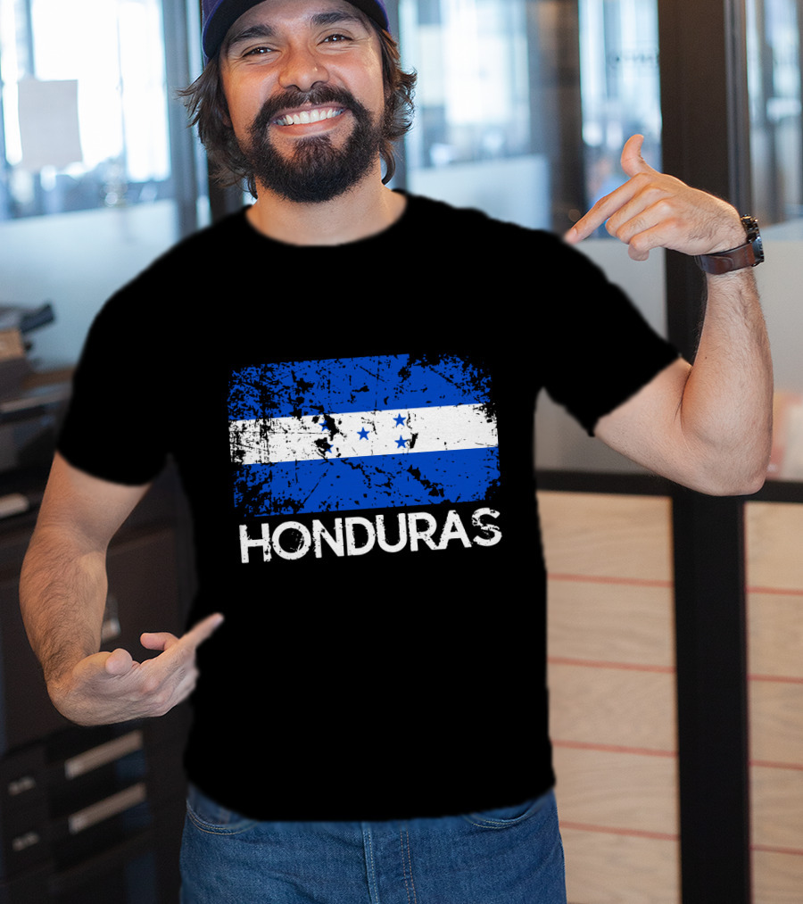 Honduran Flag Vintage Honduras Made In Honduras T-Shirt