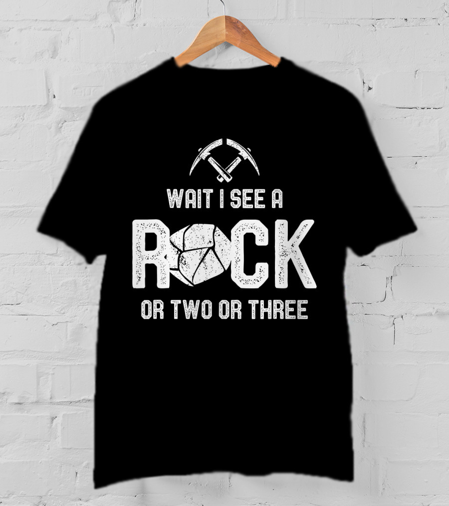 Wait I See A Rock Or Two Or Three T-Shirt