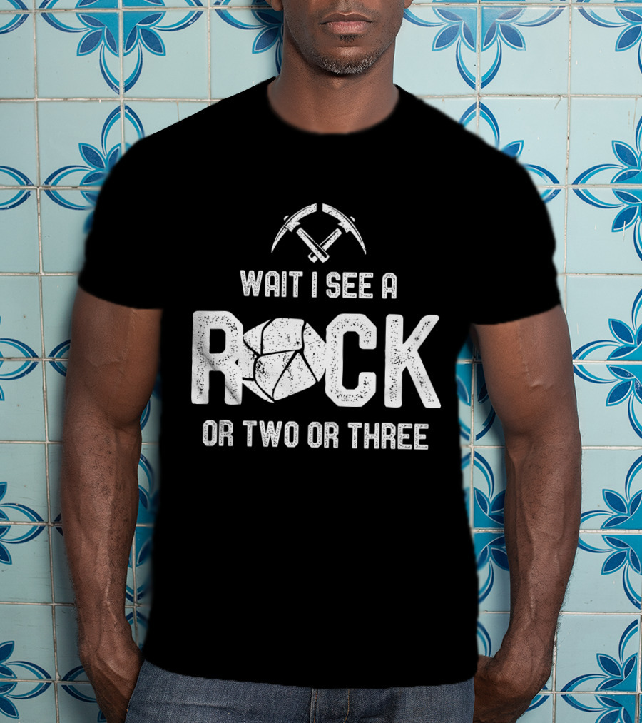 Wait I See A Rock Or Two Or Three T-Shirt