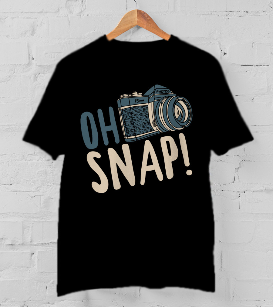 OH SNAP Photography Retro Camera T-Shirt