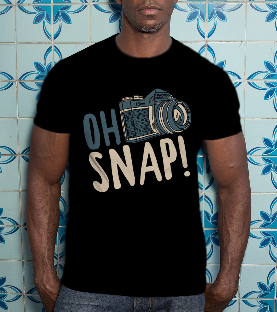 OH SNAP Photography Retro Camera T-Shirt