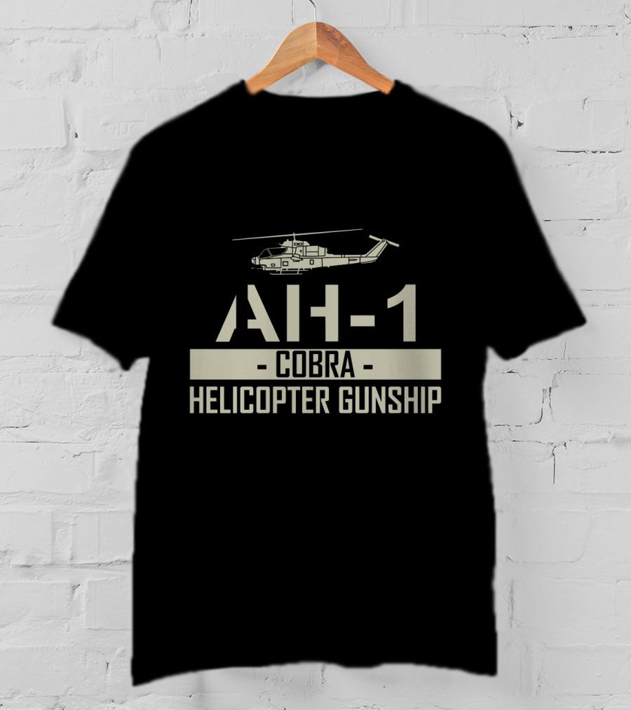 AH 1 Cobra Helicopter Gunship Retro Military T-Shirt